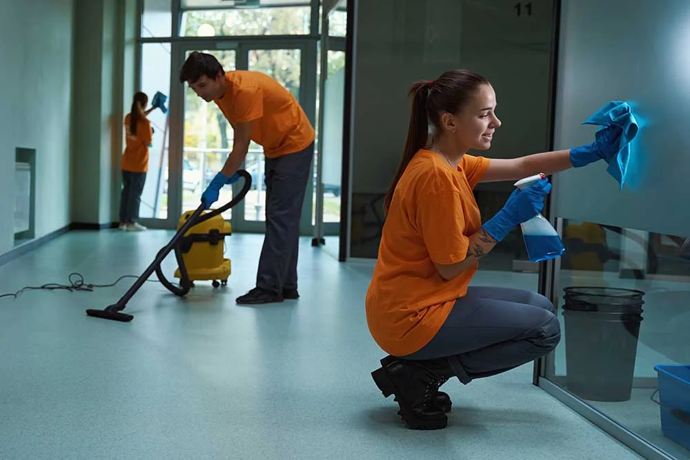 office-interior-being-cleaned